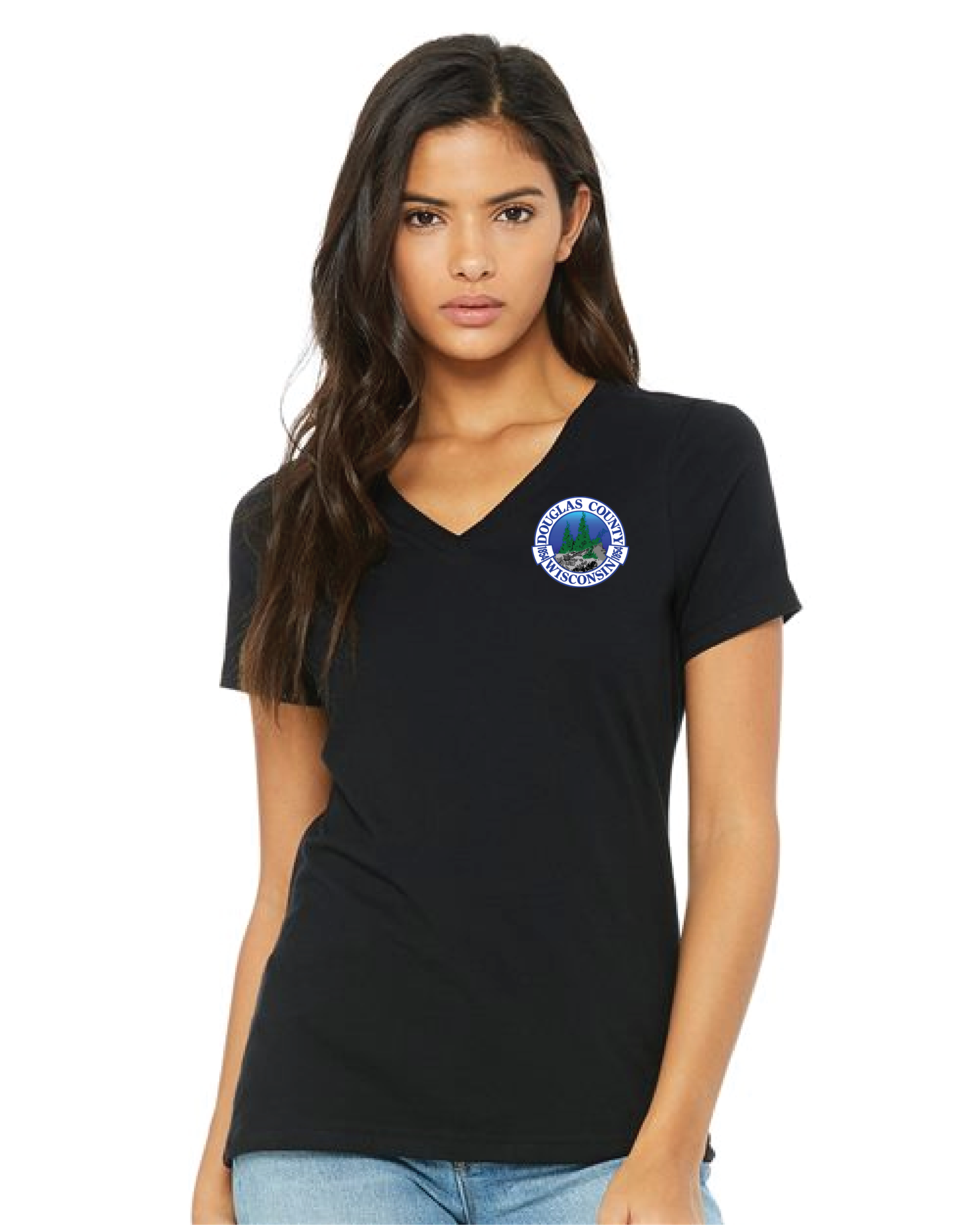 DC-6405 Women’s Relaxed Jersey V-Neck Tee
