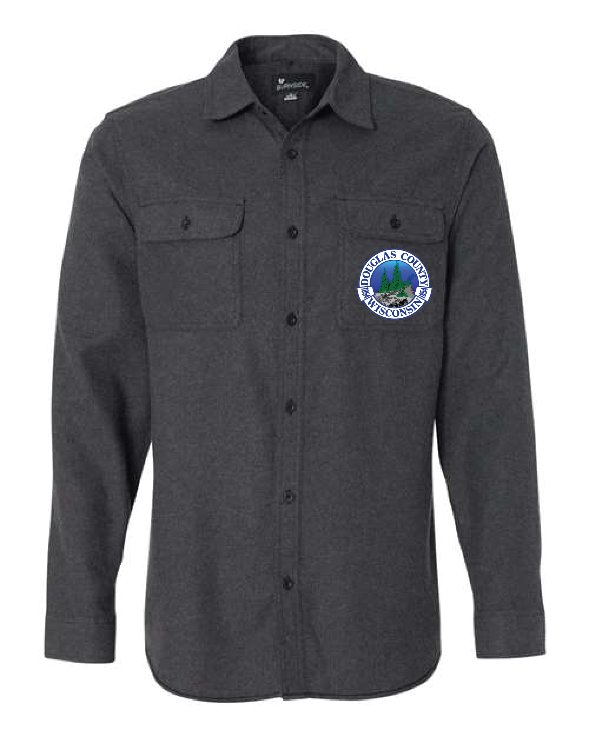 DC-8200 Men's Solid Flannel Shirt