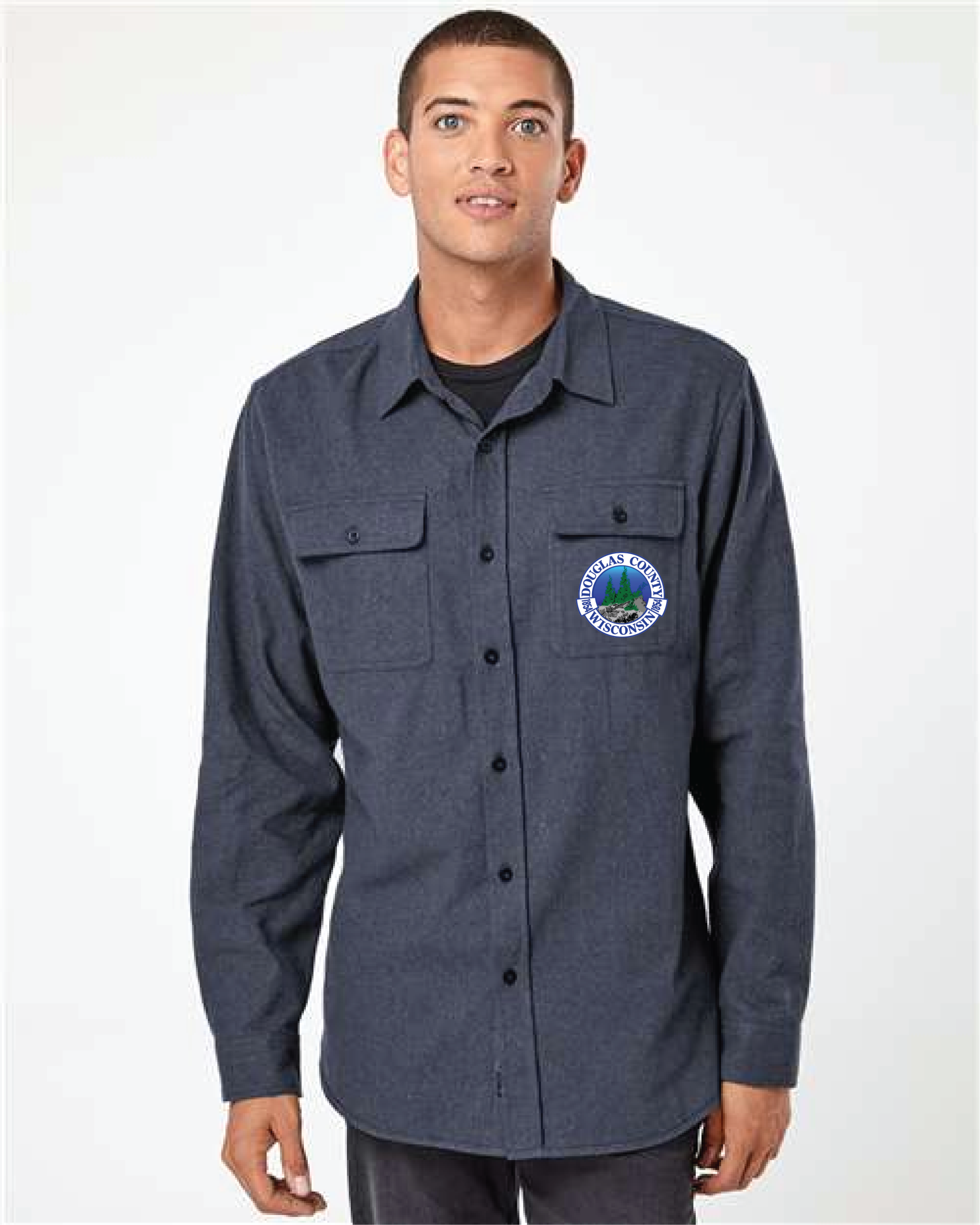 DC-8200 Men's Solid Flannel Shirt