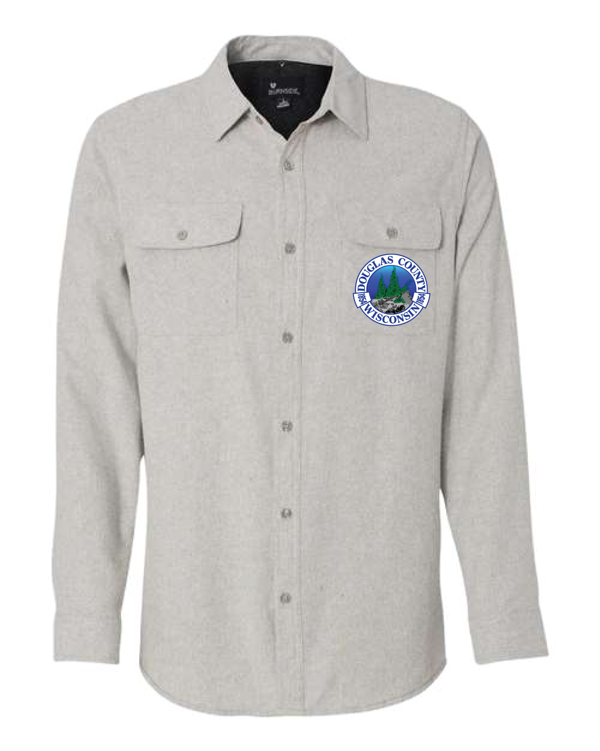 DC-8200 Men's Solid Flannel Shirt