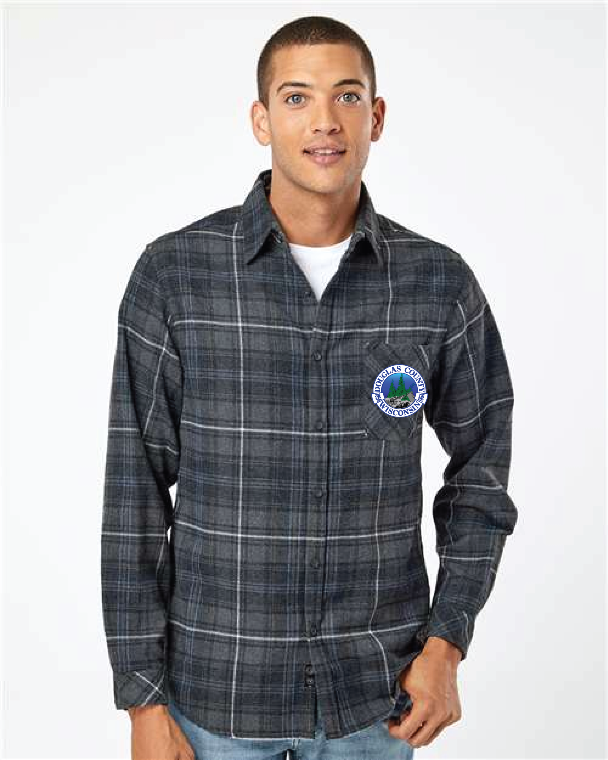DC-8212 Men's Open Pocket Flannel Shirt