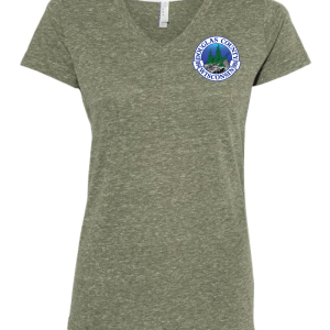 DC-3591 Women's Harborside Mélange V-Neck Tee - Image 2