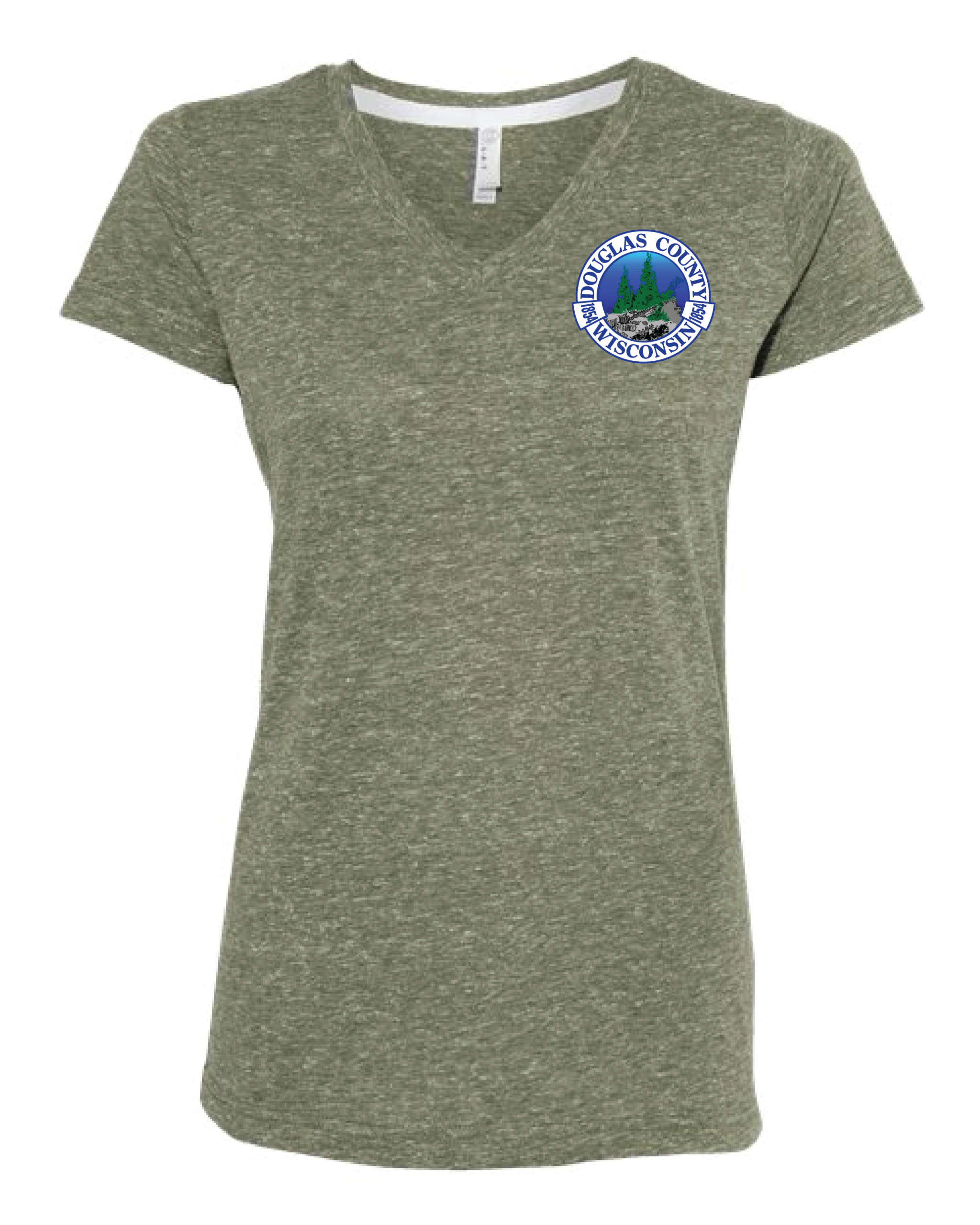 DC-3591 Women's Harborside Mélange V-Neck Tee