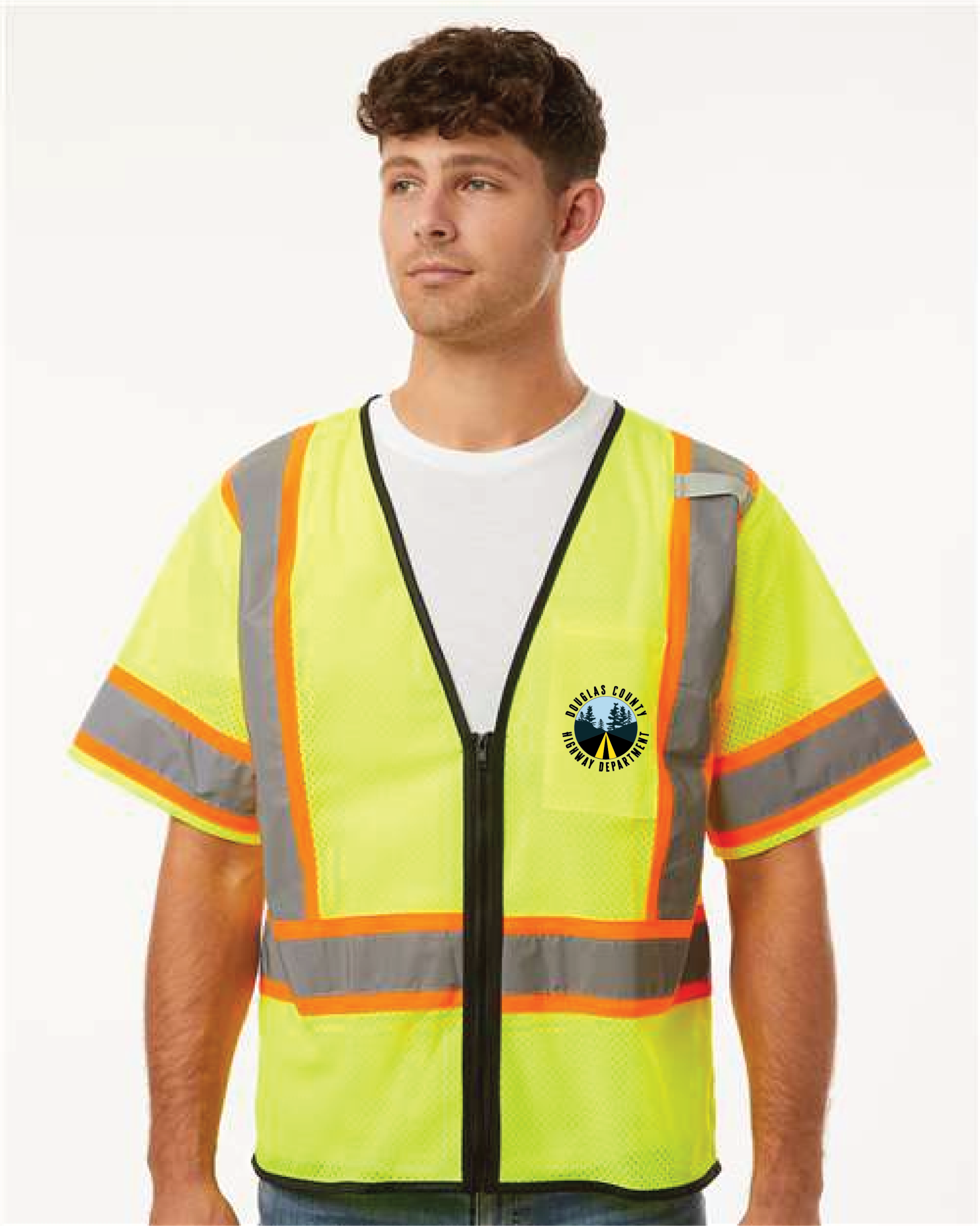 DCH-1565 Unisex Class 3 Zippered Vest