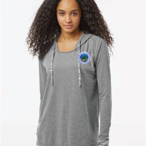 DC-W19439 Women's Heathered Jersey Hooded Tunic - Image 4