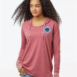 DC-W19439 Women's Heathered Jersey Hooded Tunic - Image 5