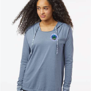 DC-W19439 Women's Heathered Jersey Hooded Tunic - Image 1
