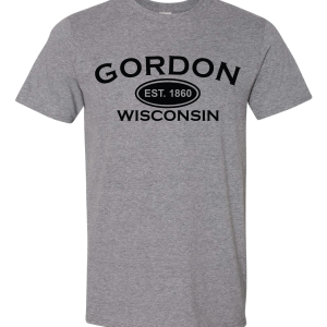Gordon, WI EST 1860 T-Shirt - Image 3