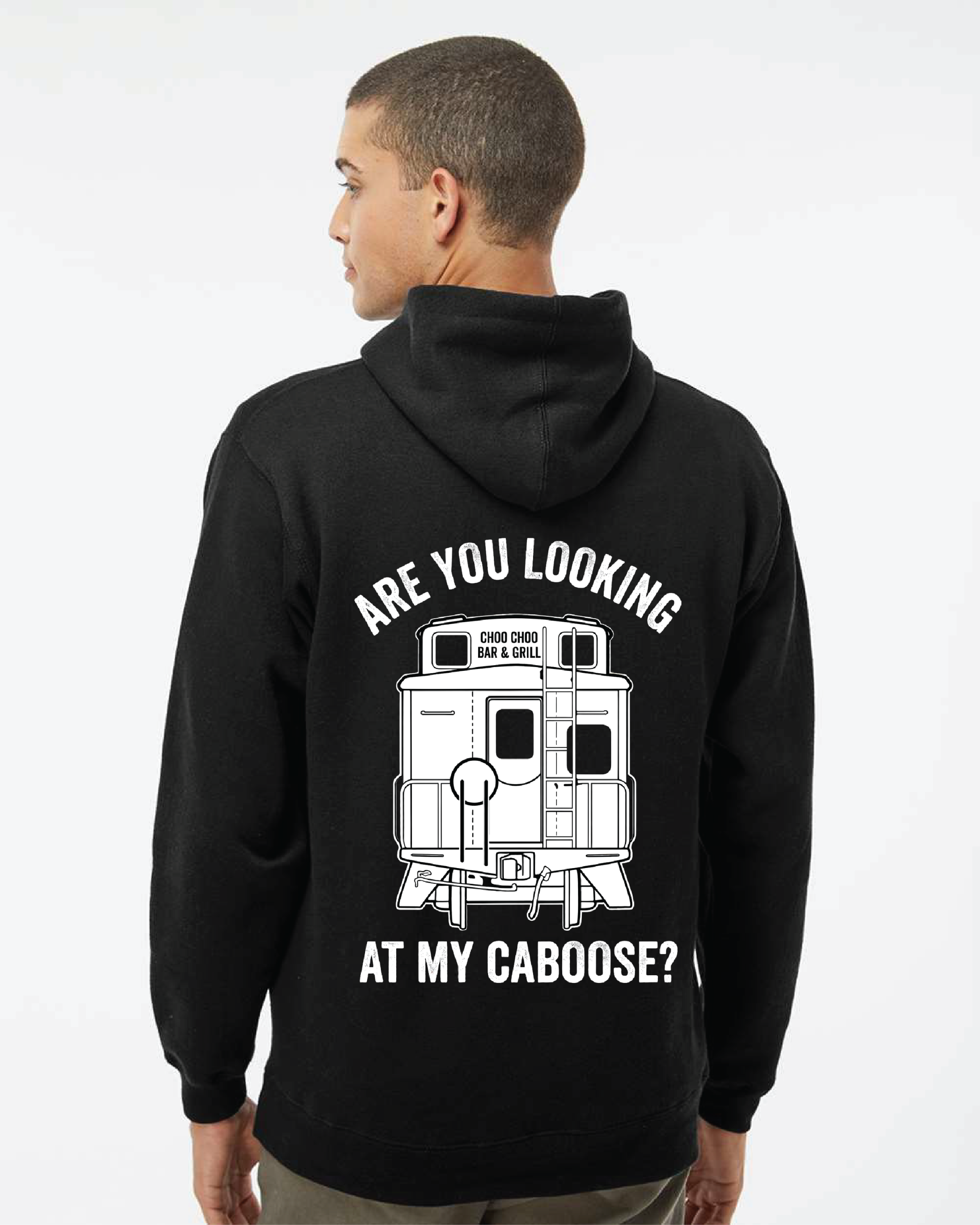 Lookin' at my caboose Premium Hooded Sweatshirt