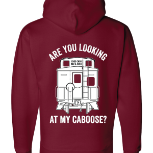 Lookin' at my caboose Premium Hooded Sweatshirt - Image 8