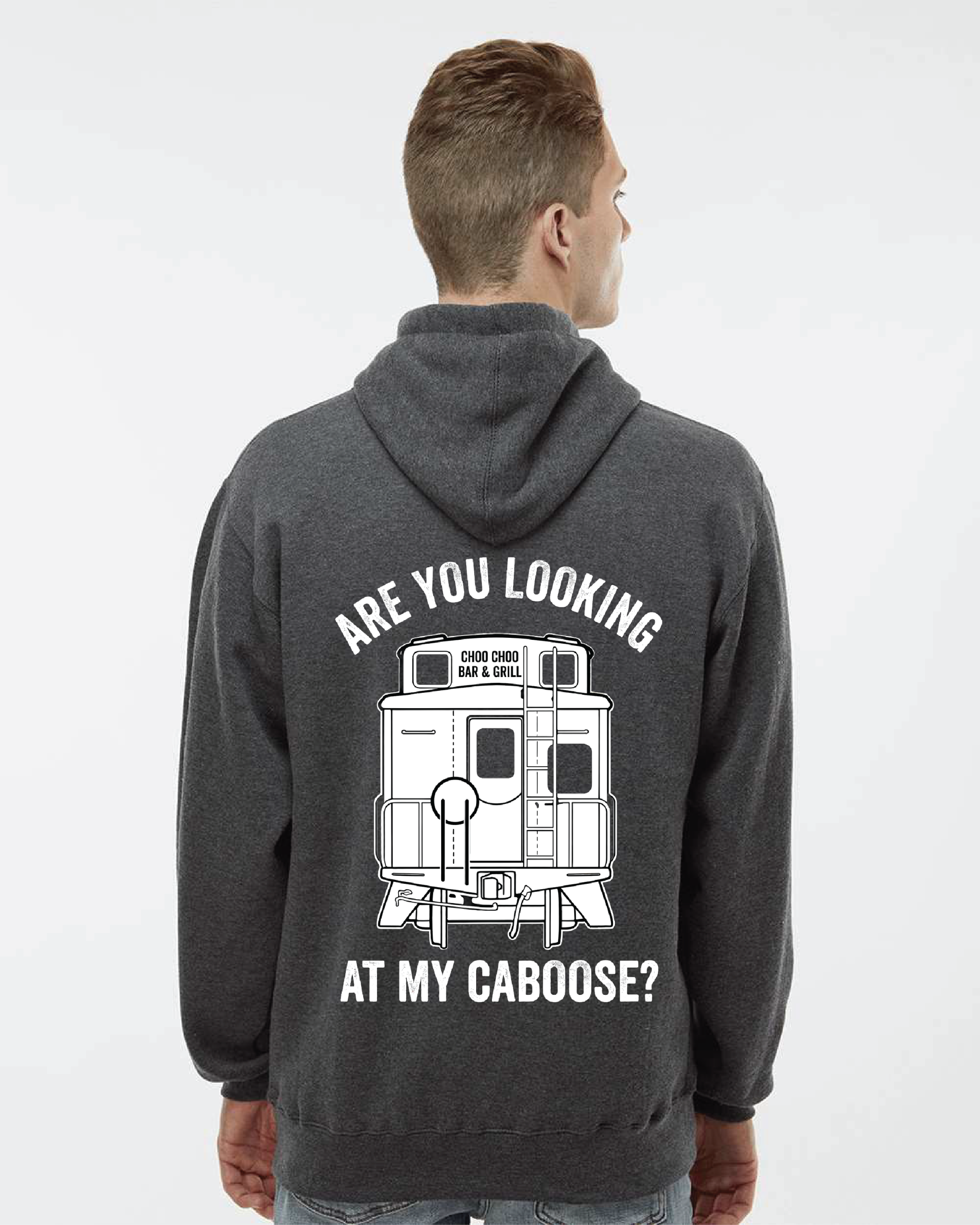 Lookin' at my caboose Premium Hooded Sweatshirt