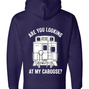 Lookin' at my caboose Premium Hooded Sweatshirt - Image 12