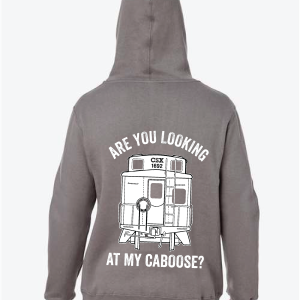 Lookin' at my caboose Premium Hooded Sweatshirt - Image 4