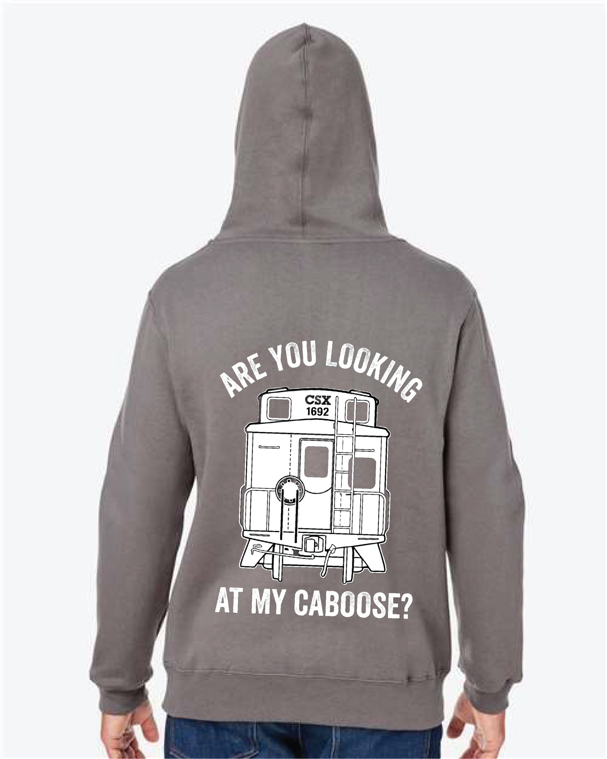 Lookin' at my caboose Premium Hooded Sweatshirt