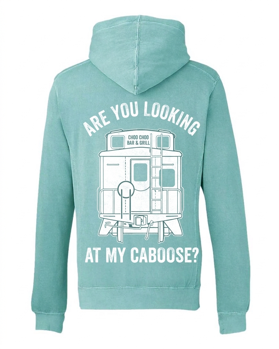 Lookin' at my Caboose - 8730 Womens Hoodie - Image 2