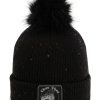 Womens Pom Cuffed Beanie 6014 - Thumbnail Image 1