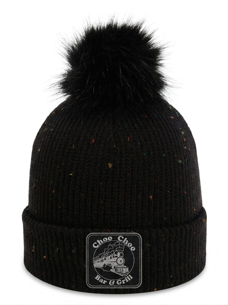 Womens Pom Cuffed Beanie 6014